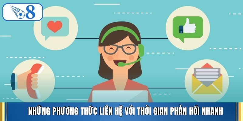 Những phương thức liên hệ với thời gian phản hồi nhanh